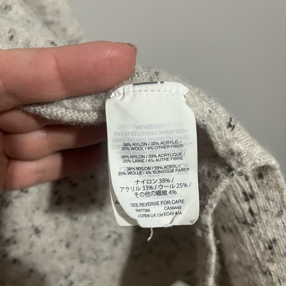 Madewell Donegal Kent Cardigan Sweater Medium Wool Blend Long Coziest Yarn Cream - Picture 4 of 7